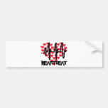 heart beat love hearts bumper stickers