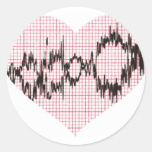 Heart Beat V Sticker