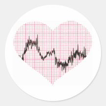 Heart Beat VIII Sticker
