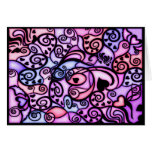 Heart Beats Singing, Stained Glass style Card
