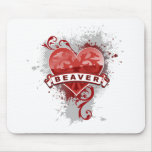 Heart Beaver Mousepads