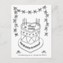 Cake Line Drawing