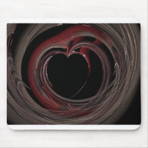 Heart Burst Into Fire Mouse Pad