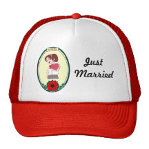 Heart in her hand mesh hat