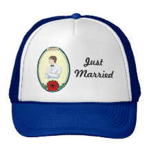 Heart in her hand trucker hats