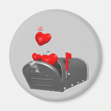 Heart In The Mail T-shirts and Gifts Fridge Magnet