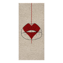 Heart Lips Customized Rack Card