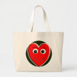 HEART LOVE DUDE SMILEY CANVAS BAGS
