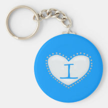 Heart Monogram Keychain