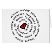 heart nurse copy greeting card