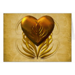 Heart of Gold Greeting Card