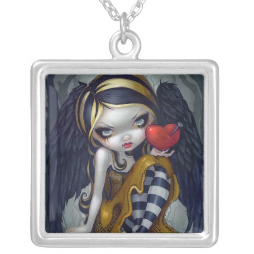 Heart of Nails NECKLACE gothic valentine fairy