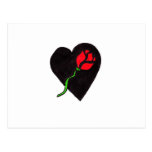 Heart of Rose Post Card