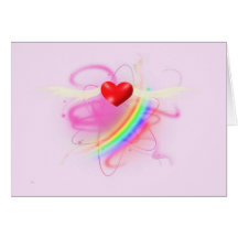 Heart Rainbow Valentine's Card