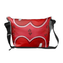 Heart Red Bag Commuter Bag