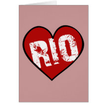 HEART RIO GREETING CARD