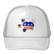 Heart-shaped USA Flag hats