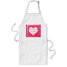 heart Thank You apron