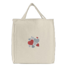 Heart to Heart Embroidered Bag