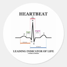 Heartbeat Leading Indicator Of Life Stickers