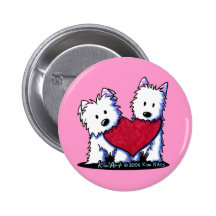 Heartfelt Westies Button