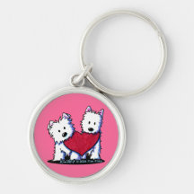 Heartfelt Westies Keychain