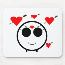 Hearts And Cupid Mouse Pads