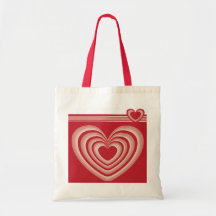 Hearts a'plenty tote canvas bag