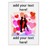 Hearts ballroom dancing cards