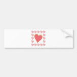 Hearts Bumper Stickers