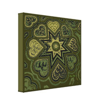 'Hearts Full of Love' Panel Print (Rustics)(Olive) Gallery Wrapped Canvas