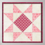 Hearts of Love Quilt Poster