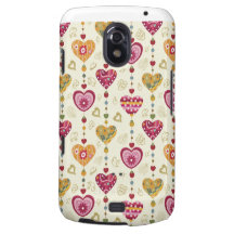 hearts pattern samsung galaxy nexus case