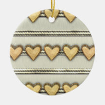 Hearts, Satin and Ribbon Ornament