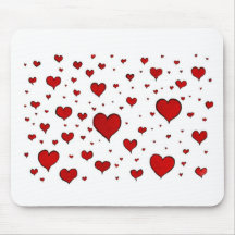 Hearts Valentines Day Mousepads