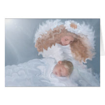 Heavenly Angel Christmas Holiday Greeting Card