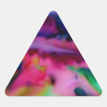Heavenly Ascension Fractal Inspirationals Triangle Sticker