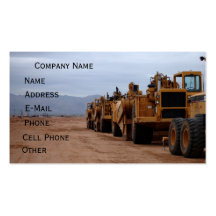 Heavy Equipment Business Card