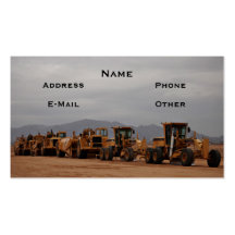 Heavy Equipment Business Card