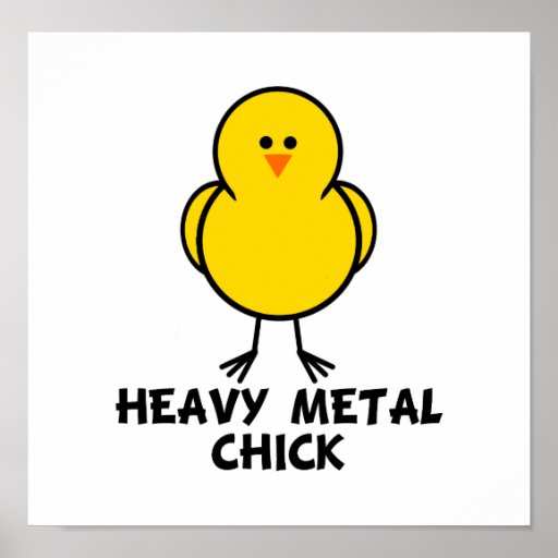 Heavy Metal Chick Print