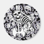 Heavy Metal Skeleton Fridge Magnets