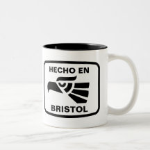 Hecho en Bristol personalizado custom personalised Mugs