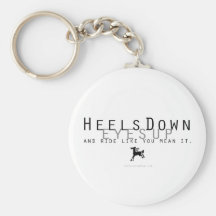 Heels Down Keychain