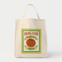 Heirloom Tomato Seed Packet Grocery Tote bags