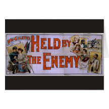 Held by the enemy Retro Theatre Greeting Card