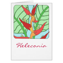 Heleconia Greeting Card