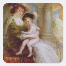 Helene Fourment  and her son Frans Stickers