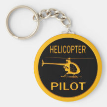 Helicopter Pilot Key Chains