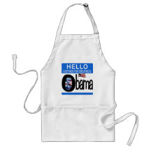 Hello 44th President Barack Obama Aprons