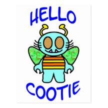 hello cootie postcard